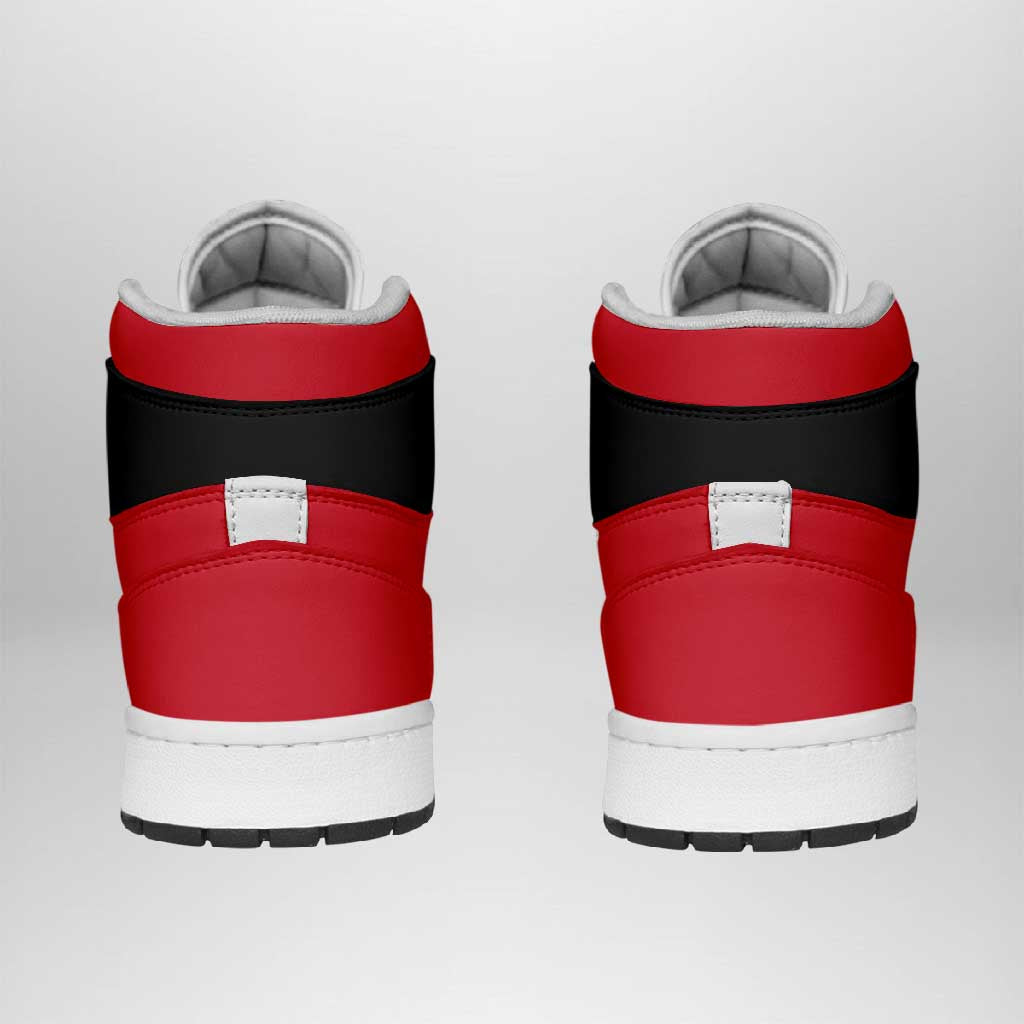 Austria High Sneakers AJ1 Classic National Flag Style - Wonder Print Shop