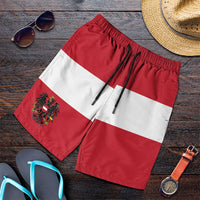 Austria Shorts for Men National Flag Colors - Wonder Print Shop