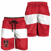 Austria Shorts for Men National Flag Colors - Wonder Print Shop