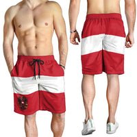 Austria Shorts for Men National Flag Colors - Wonder Print Shop