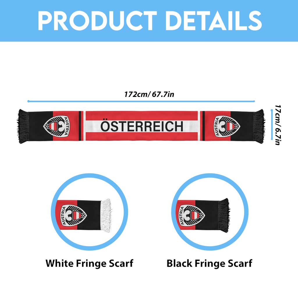 Austria World Football 2026 Soccer Scarf Go Das Team Road To Glory