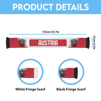 Austria World Football 2026 Soccer Scarf National Pride Never Stops