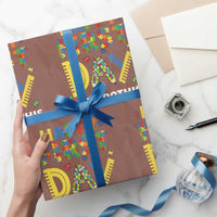 Autism Acceptance Back To School Educator Wrapping Paper Roll Happy First Day