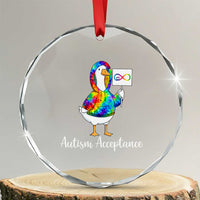 Autism Acceptance Crystal Glass Ornament Accept Understand Love Support Neurodivergent