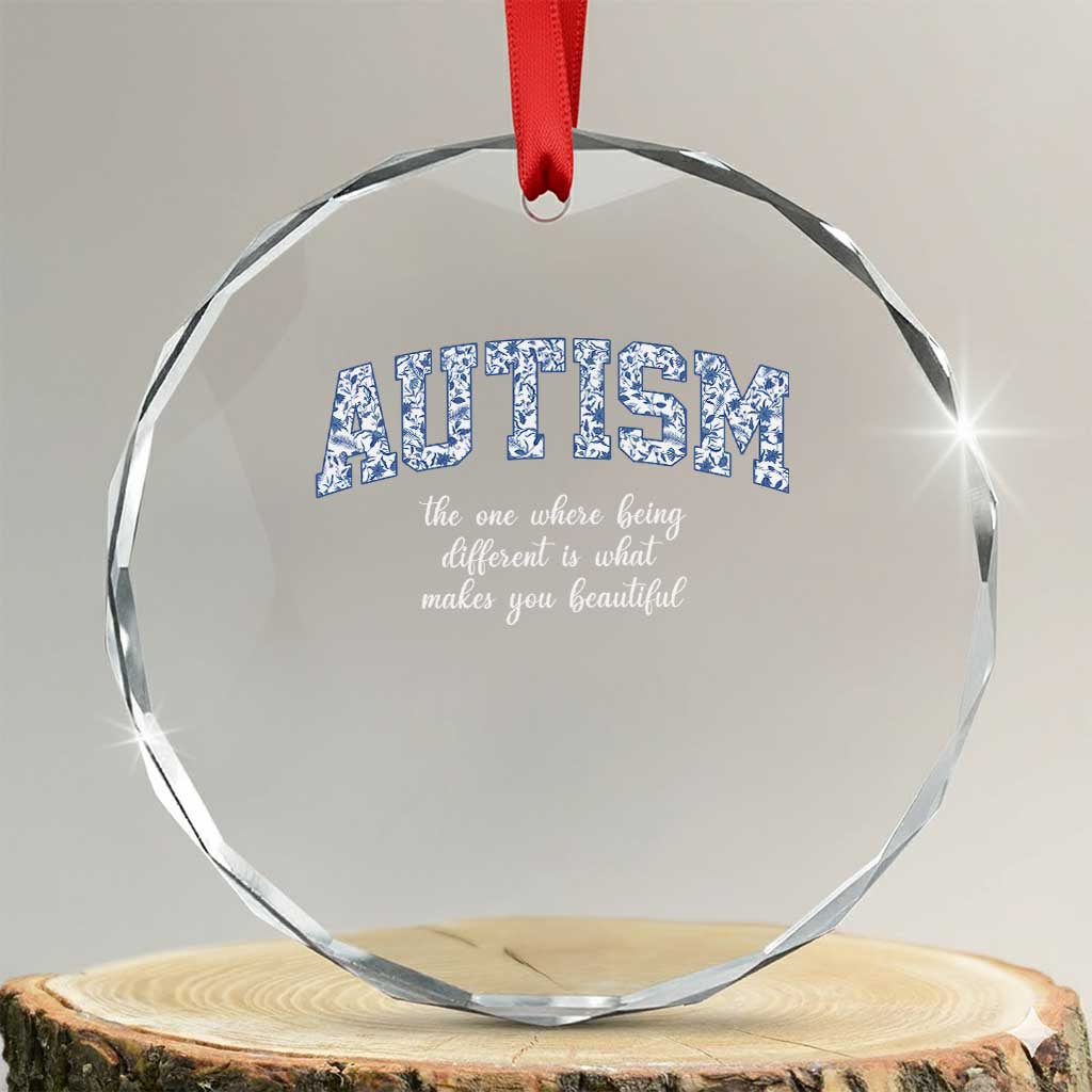 Autism Acceptance Crystal Glass Ornament Autistic Acceptance Inspirational