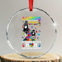 Autism Acceptance Crystal Glass Ornament Doesn't Come with a Manual Autism Mom