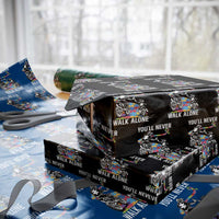 Autism Acceptance Wrapping Paper Roll Autism Dad Motocross Rider Father Son Support