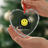 Autism Acceptance Heart Crystal Glass Ornament Advocate Educate Accomodate Include Special Education - Wonder Print Shop
