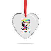 Autism Acceptance Heart Crystal Glass Ornament Doesn't Come with a Manual Autism Mom