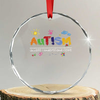 Autism Acceptance Month Crystal Glass Ornament Autism Accept Understand Love SPED Teachers