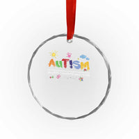Autism Acceptance Month Crystal Glass Ornament Autism Accept Understand Love SPED Teachers