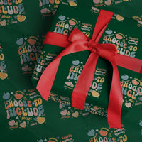 Autism Acceptance Wrapping Paper Roll Choose To Include Inclusion Matters - Wonder Print Shop