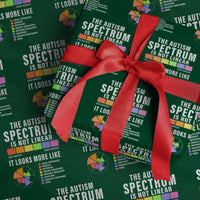 Autism Acceptance Wrapping Paper Roll The Autism Spectrum Is Not Linear - Wonder Print Shop