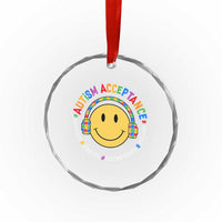 Autism Awareness Acceptance Crystal Glass Ornament Special Education Teacher Kids - Wonder Print Shop