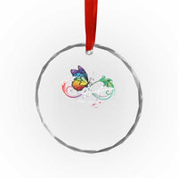 Autism Awareness Acceptance Red Instead Crystal Glass Ornament Infinity Symbol Rainbow Butterfly Feather