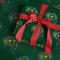 Autism Awareness Celebrate Differences Wrapping Paper Roll Sunflower Puzzle Pieces