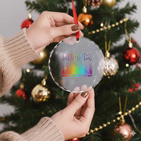Autism Awareness Crystal Glass Ornament Autism Dancing Differently To The Beat