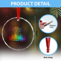 Autism Awareness Crystal Glass Ornament Autism Dancing Differently To The Beat