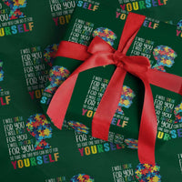 Autism Awareness Wrapping Paper Roll I Will Speak Fight Advocate For You So That One Day You Can Do It