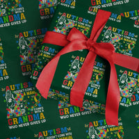 Autism Grandma Wrapping Paper Roll Autism Doesn't Come With A Manual It Comes With A Grandma