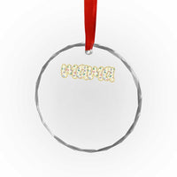 Autism Mama Crystal Glass Ornament Autism Awareness Mental Health Puzzle Glitter Print