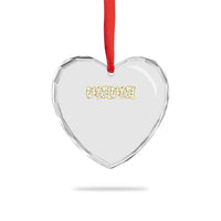 Autism Mama Heart Crystal Glass Ornament Autism Awareness Mental Health Puzzle Glitter Print
