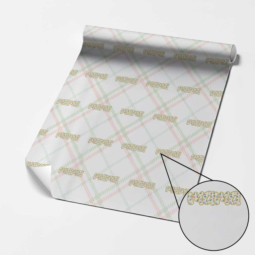 Autism Mama Wrapping Paper Roll Autism Awareness Mental Health Puzzle Glitter Print