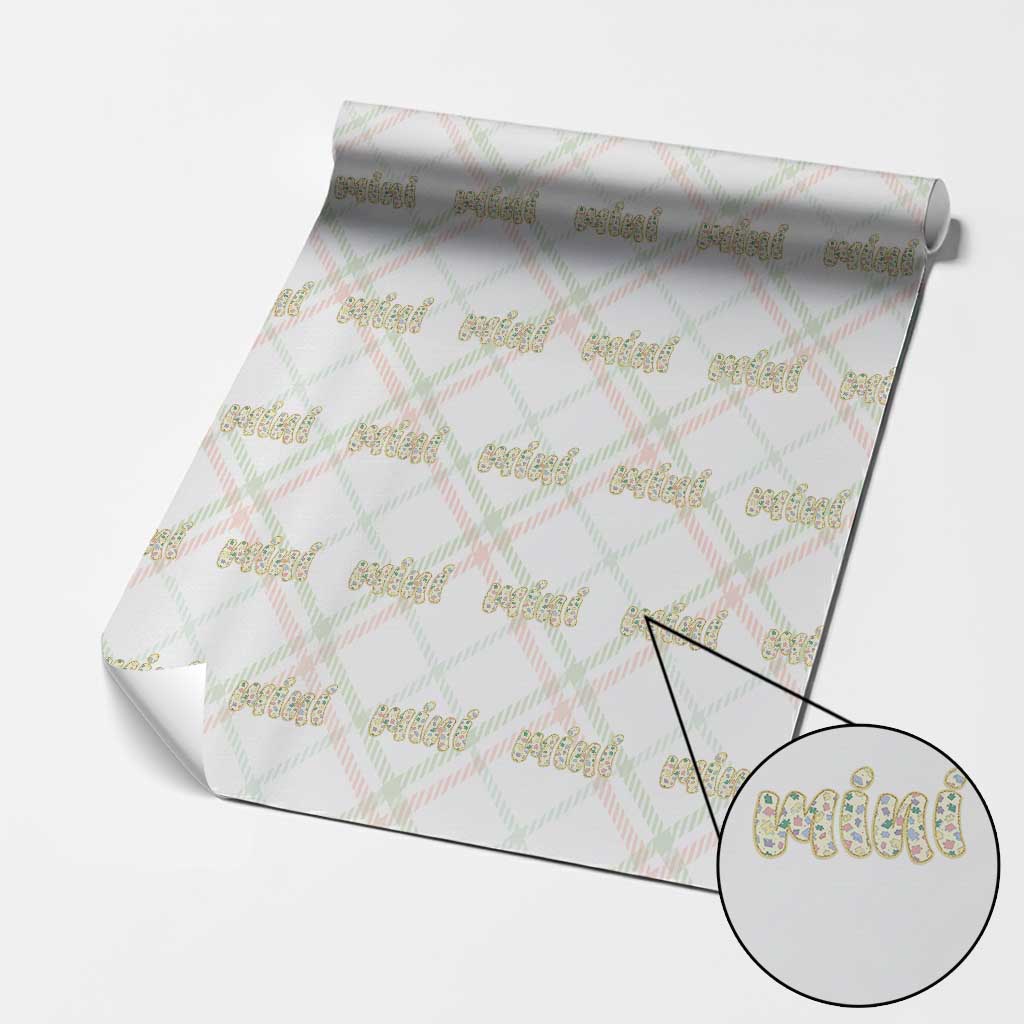Autism Mini Wrapping Paper Roll Autism Awareness Mental Health Puzzle Glitter Print