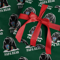 Autism Papa Bear Wrapping Paper Roll Support Autistic Matching Family Dad - Wonder Print Shop