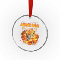 Autistic And Gay Skeleton Explosion Crystal Glass Ornament - Wonder Print Shop