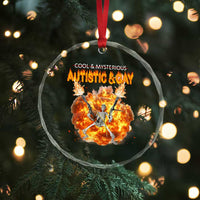 Autistic And Gay Skeleton Explosion Crystal Glass Ornament - Wonder Print Shop