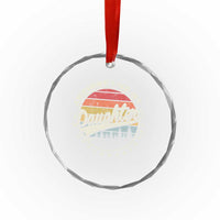 Awesome Like My Daughter Crystal Glass Ornament Funny Dad Quote Retro Father's Day