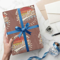 Awesome Like My Daughter Wrapping Paper Roll Funny Dad Quote Retro Father's Day