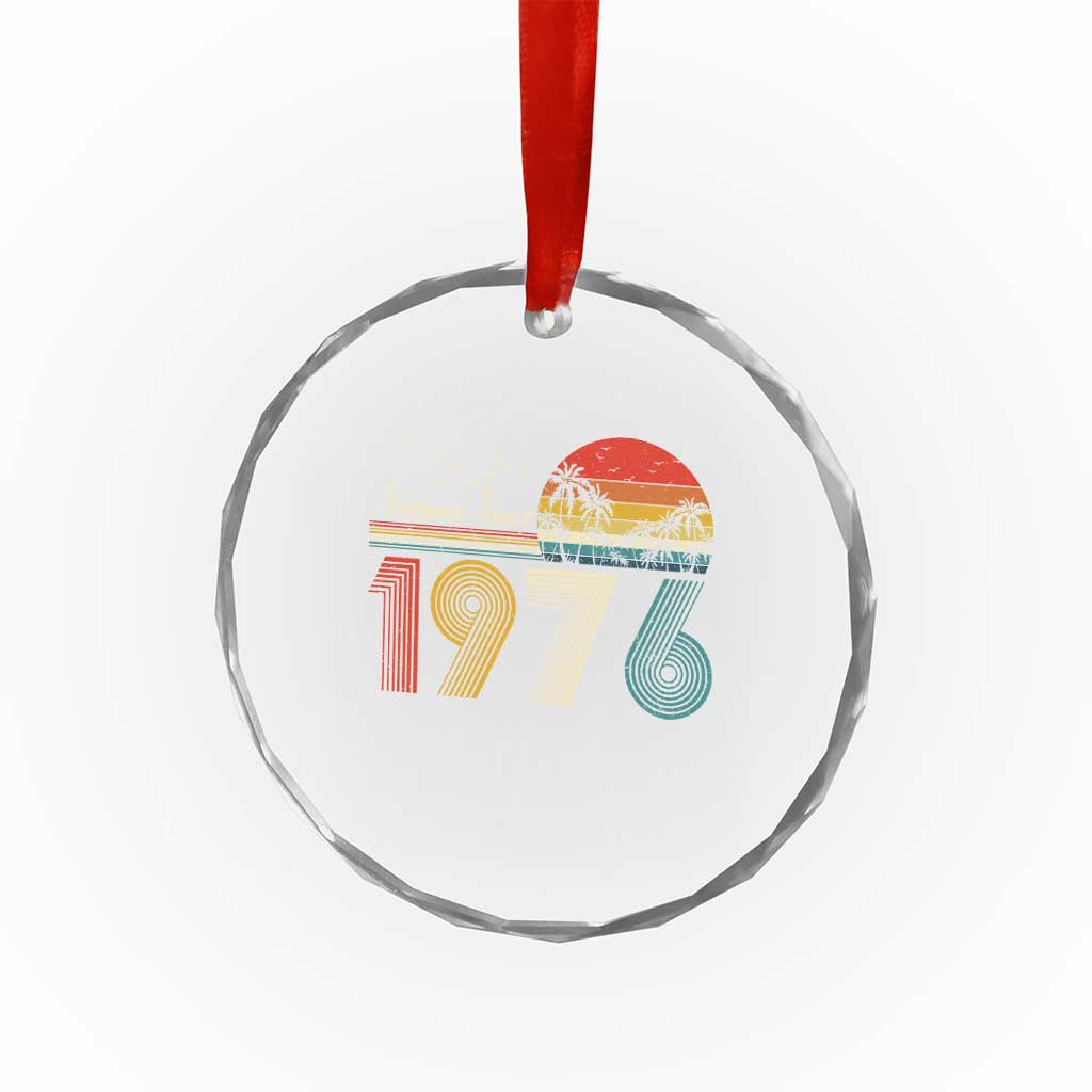 Awesome Since 1976 Birthday Crystal Glass Ornament Vintage 50th 50 Year Old Bday Gifts