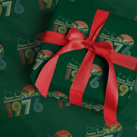 Awesome Since 1976 Birthday Wrapping Paper Roll Vintage 50th 50 Year Old Bday Gifts