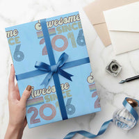Awesome Since 2016 Wrapping Paper Roll 10yr Bday Son Boy Funny 10th 10 Year Old Birthday