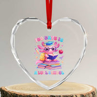 Axolotl 100 Days Of School Heart Crystal Glass Ornament 100 Days Is Alotl School