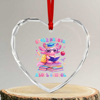 Axolotl 100 Days Of School Heart Crystal Glass Ornament 100 Days Is Alotl School 67 33 Six Seven Meme