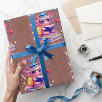 Axolotl 100 Days Of School Wrapping Paper Roll 100 Days Is Alotl School