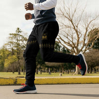 Ayiti 222nd Independence Day Anniversary Jogger Pants Haiti Gold VeVe Pattern - Wonder Print Shop