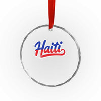 Ayiti Cheri Haiti Pride Gift For Proud Haitians Crystal Glass Ornament