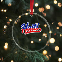 Ayiti Cheri Haiti Pride Gift For Proud Haitians Crystal Glass Ornament