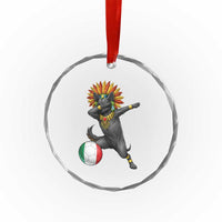 Aztec Xolo Dog Soccer Crystal Glass Ornament Mexican Heritage Fan Gift