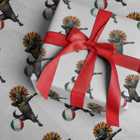 Aztec Xolo Dog Soccer Wrapping Paper Roll Mexican Heritage Fan Gift
