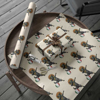 Aztec Xolo Dog Soccer Wrapping Paper Roll Mexican Heritage Fan Gift