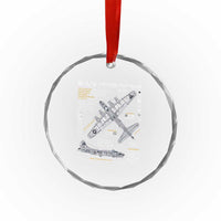 B-17 Flying Fortress Crystal Glass Ornament WW2 B-17G Bomber Vintage Aviation TS02