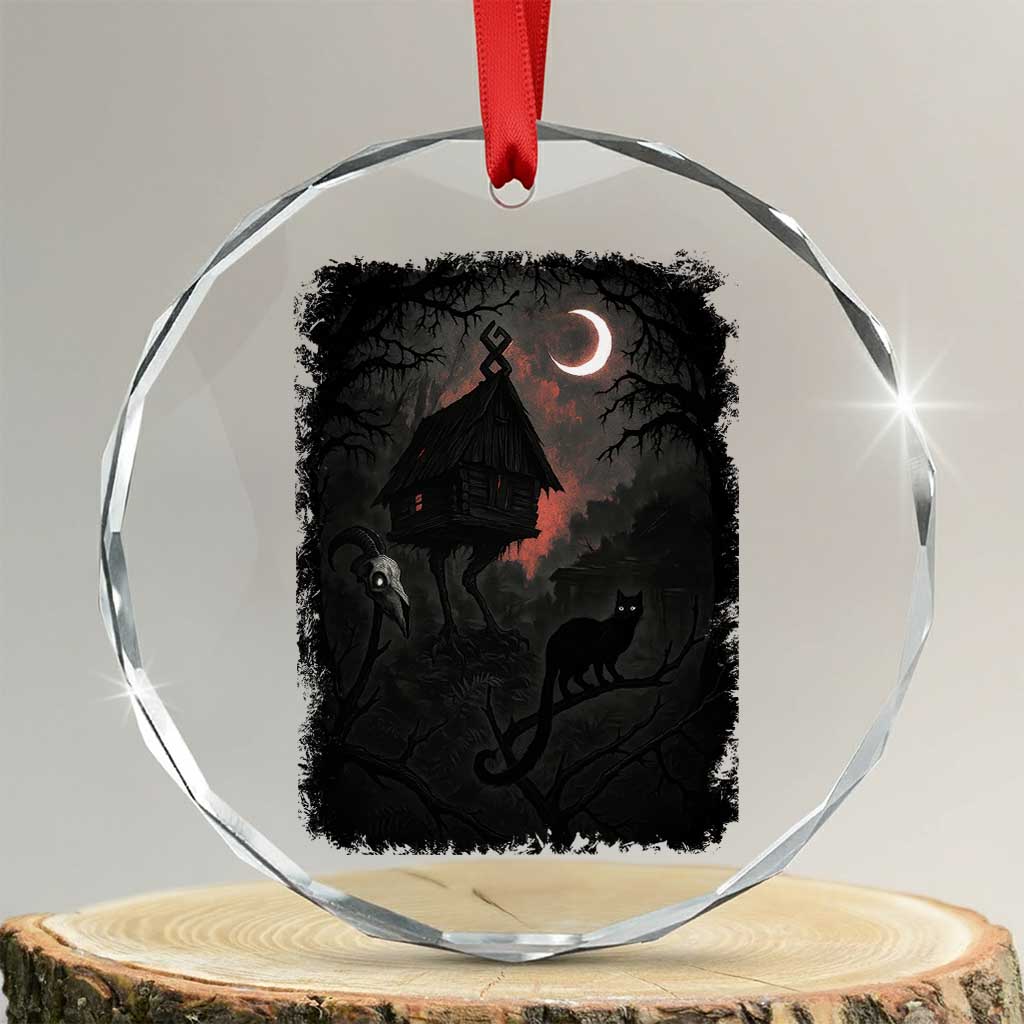 Baba Yaga House Crystal Glass Ornament Gothic Slavic Folklore Russia Fairy Tale TS10