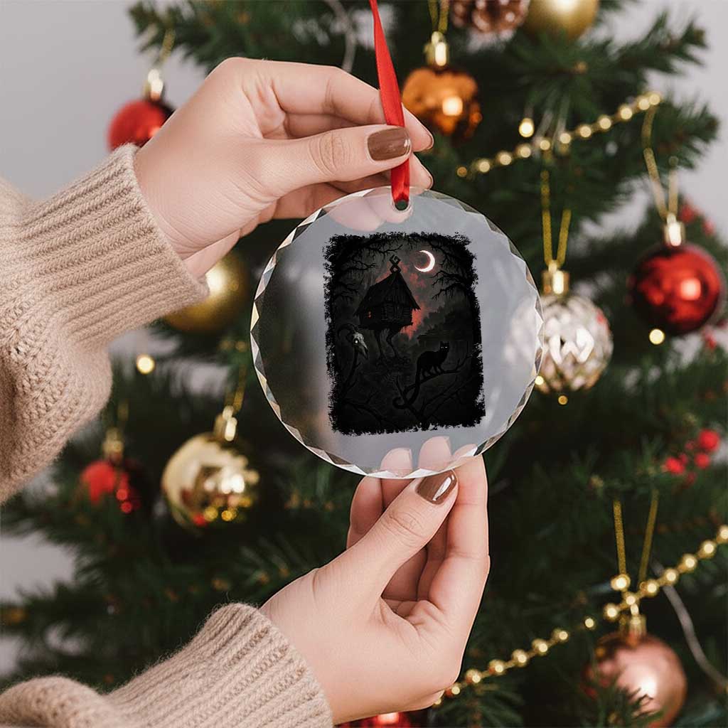 Baba Yaga House Crystal Glass Ornament Gothic Slavic Folklore Russia Fairy Tale TS10