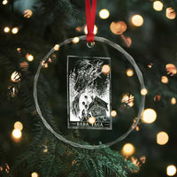Baba Yaga House Tarot Card Crystal Glass Ornament Botanical Slavic Folklore Pagan Witchy TS10