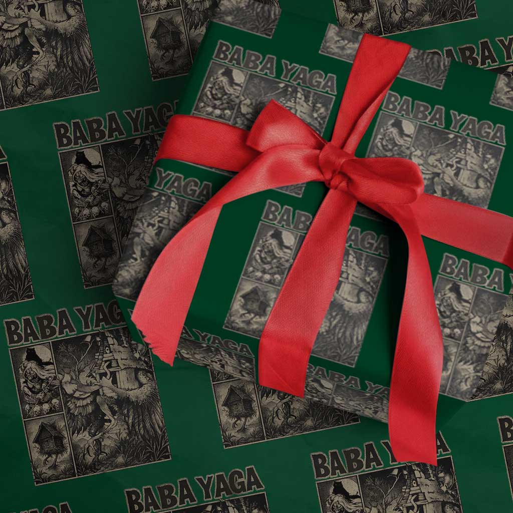 Baba Yaga House Wrapping Paper Roll Slavic Folklore Russia Fairy Tale Horror Fans - Wonder Print Shop